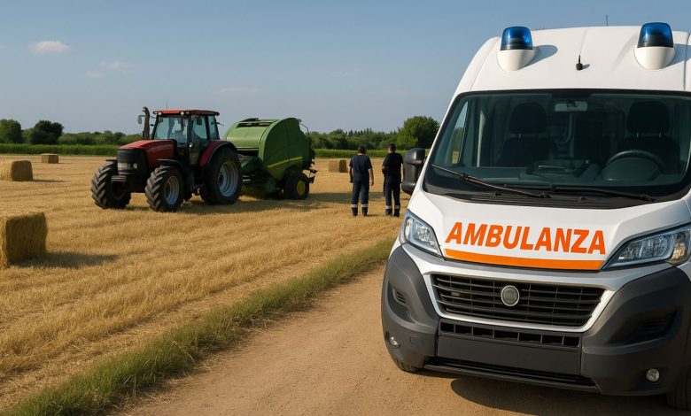 Campagna di Andria dove un agricoltore è morto improvvisamente al lavoro
