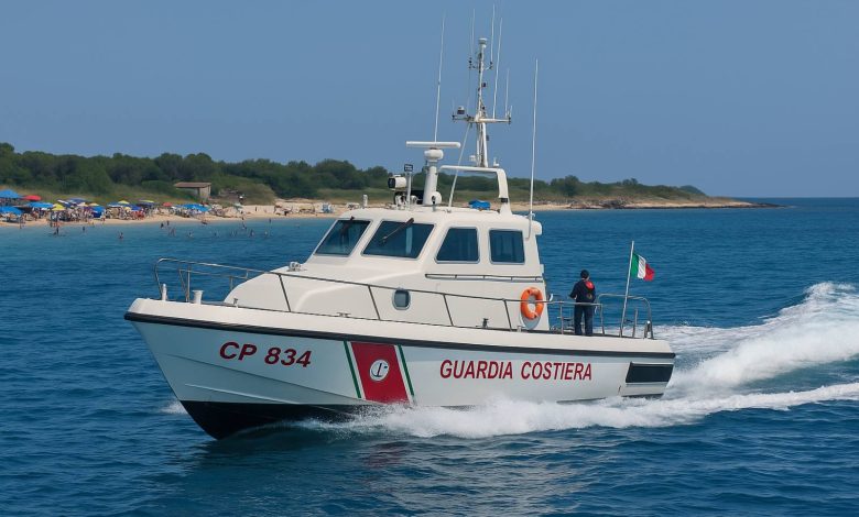 Motovedetta della Guardia Costiera durante l’operazione Mare e Laghi Sicuri 2025