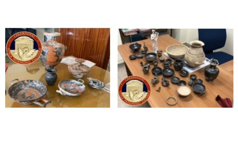 Reperti archeologici restituiti al patrimonio culturale italiano nel 2024