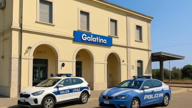 Stazione di Galatina dove è avvenuta l’aggressione ad opera di minori