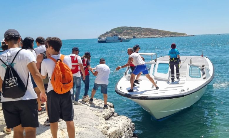 esercitazione FIREVAC 2025 con evacuazione via mare Guardia Costiera Vieste