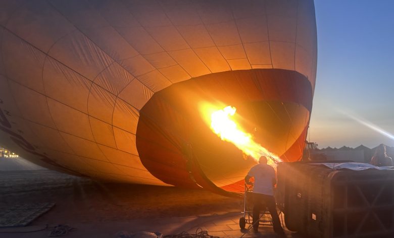 mongolfiere durante l’evento Cipolla in Festa a Margherita di Savoia