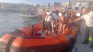 Guardia Costiera durante operazione Mare Sicuro 2025 a tutela dei bagnanti sul Gargano.