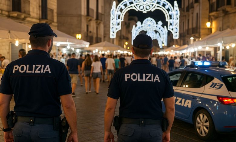 controlli durante la festa patronale dopo l’estorsione mafiosa a Barletta