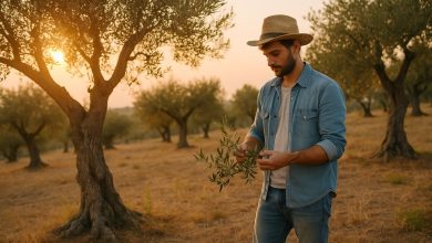 giovane agricoltore al lavoro per rilanciare l’agricoltura in Puglia