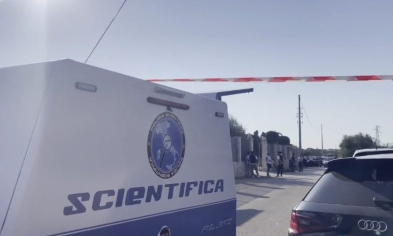 Omicidio a Bitonto, rilievi dei carabinieri sulla strada di campagna