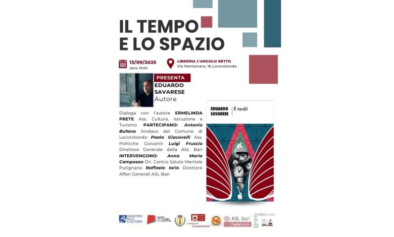 Il Tempo e lo Spazio Locorotondo 13 settembre 2025 salute mentale