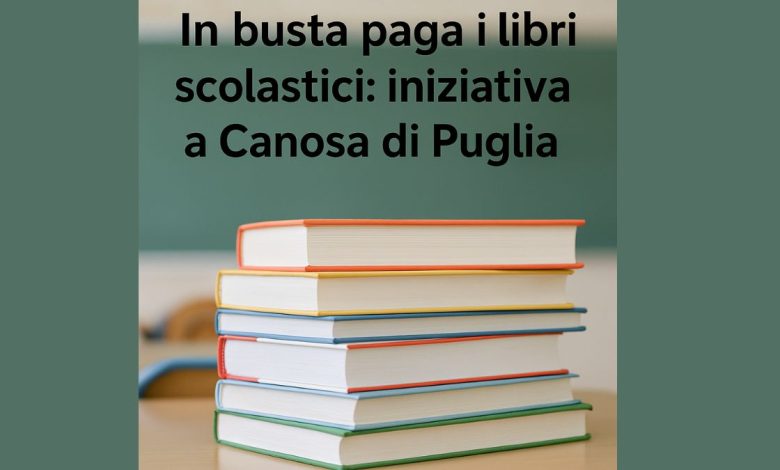 In busta paga i libri scolastici, iniziativa aziendale a Canosa di Puglia