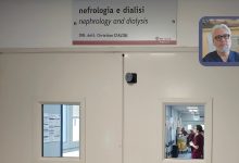 Il reparto di Nefrologia dell'Ospedale di Martina Franca e nel riquadro il primario dott. Christian D'Altri