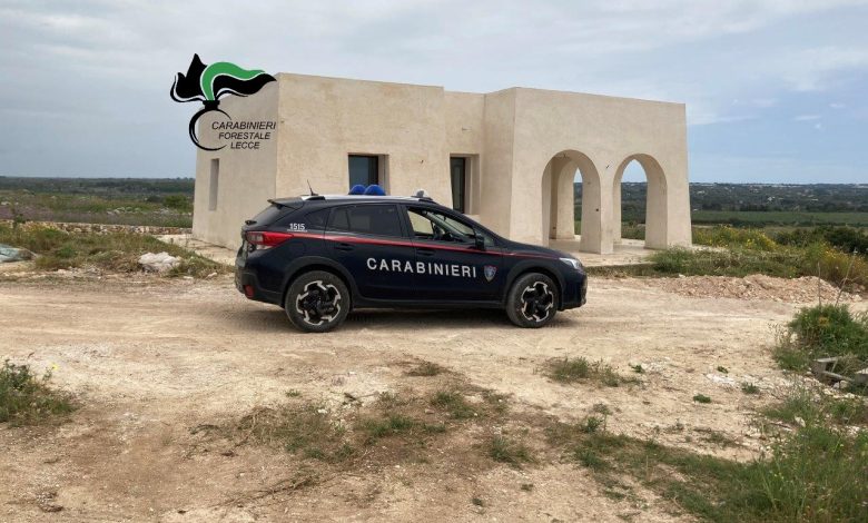 Controlli nel Basso Salento dei Carabinieri Forestali per abusivismo edilizio e rifiuti