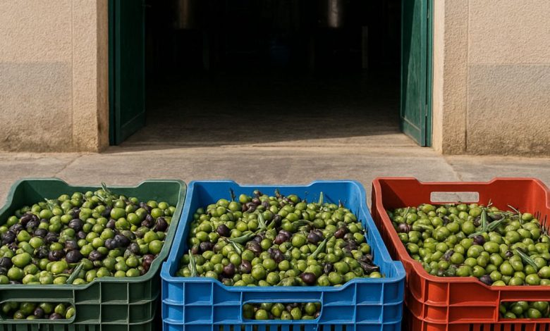 registrazione consegne olive nei frantoi pugliesi per tutela Made in Italy