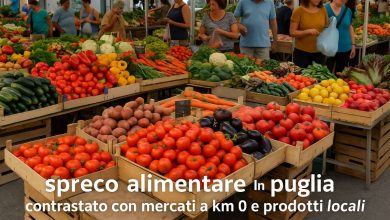 spreco alimentare in Puglia contrastato con mercati a km 0 e prodotti locali