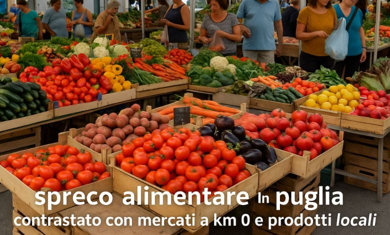 spreco alimentare in Puglia contrastato con mercati a km 0 e prodotti locali