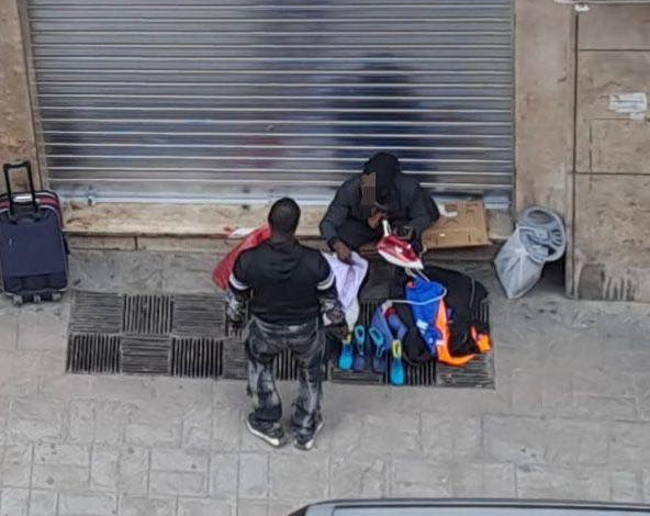 mercato illegale a Foggia in via Podgora quartiere Ferrovia