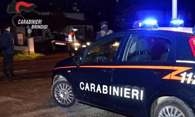 carabinieri durante controllo del territorio a Ostuni e Cisternino