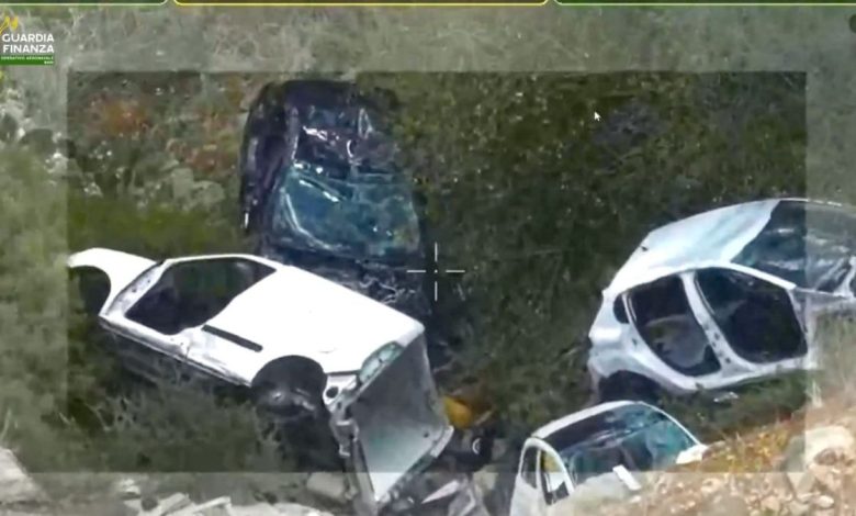 Guardia di Finanza sequestra auto rubate smontate nelle campagne tra Trani e Andria