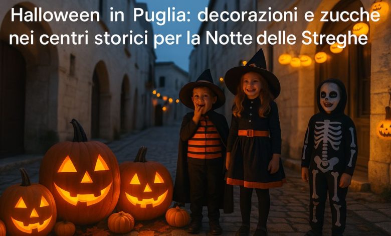 Halloween in Puglia: decorazioni e zucche nei centri storici pugliesi