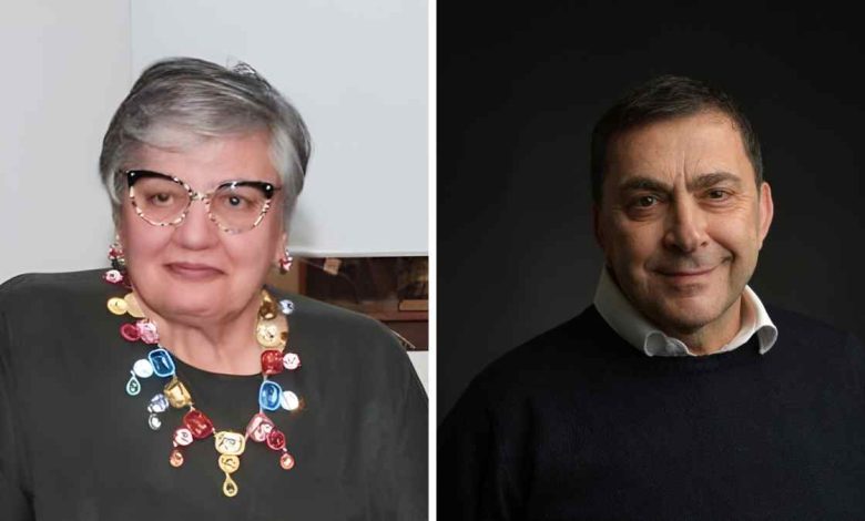 Lilli D'Amicis direttore di ora Quadra ed Antonio Rubino direttore di Puglia Press