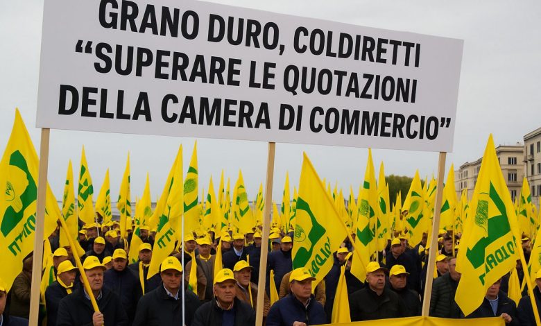 Manifestazione Coldiretti Puglia sul grano duro e quotazioni Camera di Commercio
