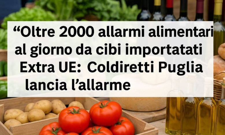 Prodotti locali nei mercati pugliesi contro allarmi alimentari in Puglia