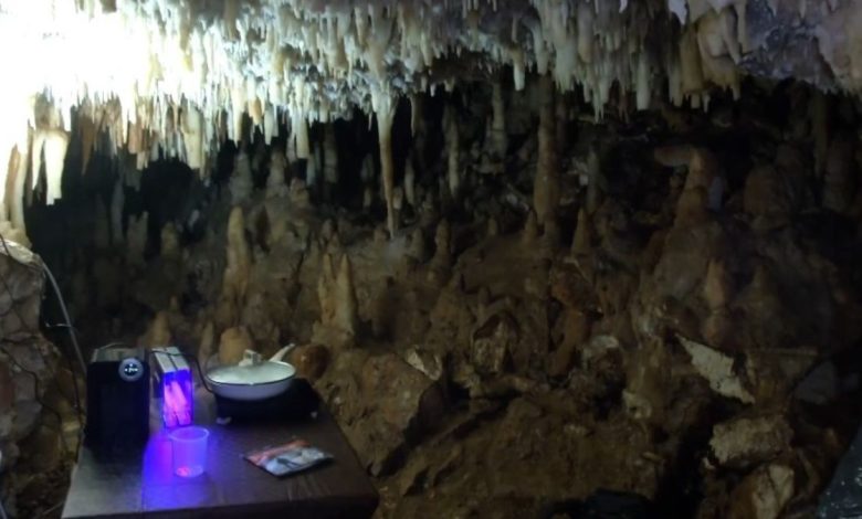 astronauti analoghi nelle Grotte di Castellana base lunare durante la missione simulata