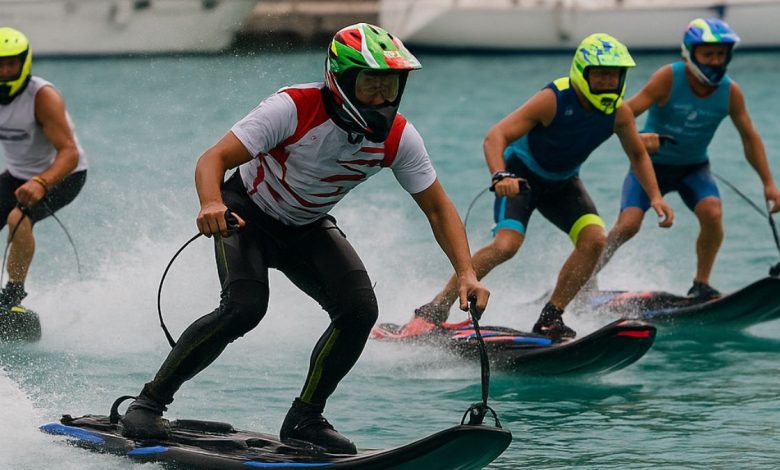 piloti in gara al Mondiale di MotoSurf 2025 a Manfredonia