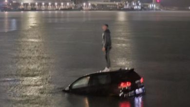 Bari auto in mare durante l’incidente al porto