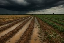 Danni causati dal maltempo in Puglia nei terreni agricoli