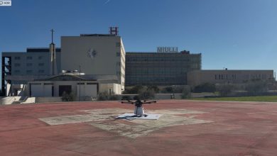 «Drone per trasporti medicali durante test operativo sanitario»