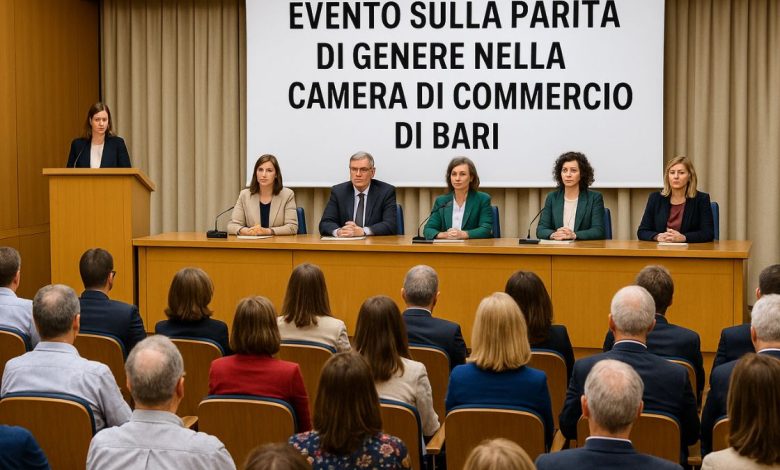 “Evento sulla parità di genere nella Camera di Commercio di Bari”