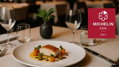 Piatto gourmet in ristorante della guida michelin 2026 puglia