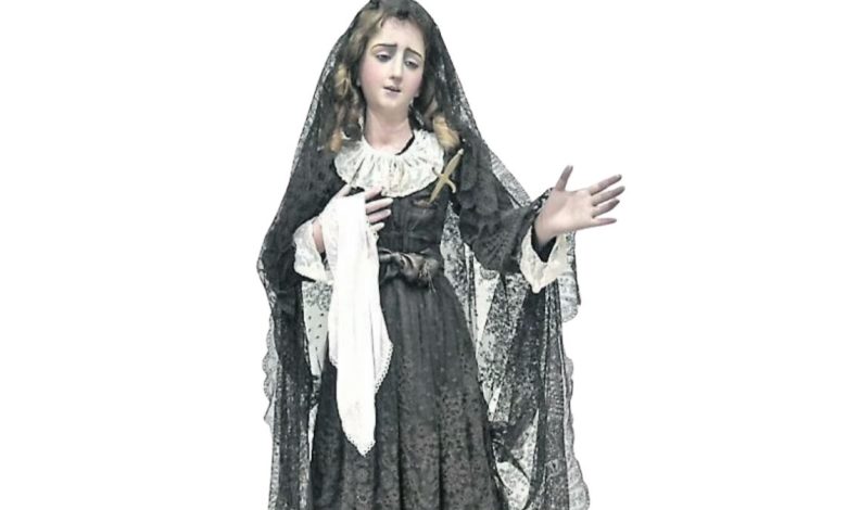 Statua della Madonna Addolorata rubata a Lecce recuperata a Malta