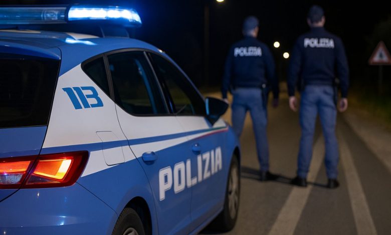 Polizia durante intervento per tentato furto a Taurisano