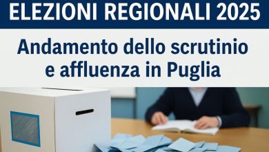 elezioni regionali 2025 scrutinio dei voti in Puglia
