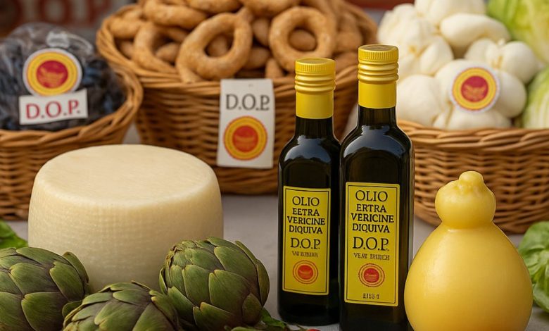 prodotti tipici legati alla Dop Economy in Puglia