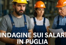 lavoratori durante l’indagine sui salari in Puglia