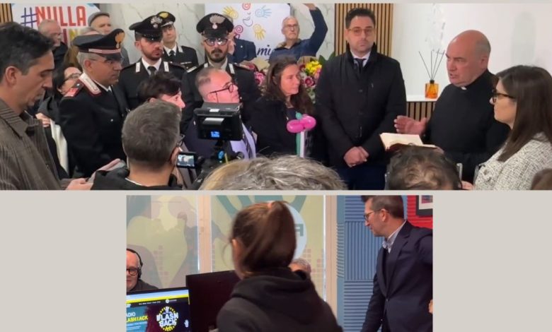 studio della radio dell’inclusione inaugurata a San Giovanni Rotondo