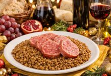 Capodanno lenticchie in Puglia: piatto tradizionale con cotechino