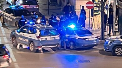 Forze dell’ordine in intervento per la sicurezza nel quartiere Ferrovia di Foggia