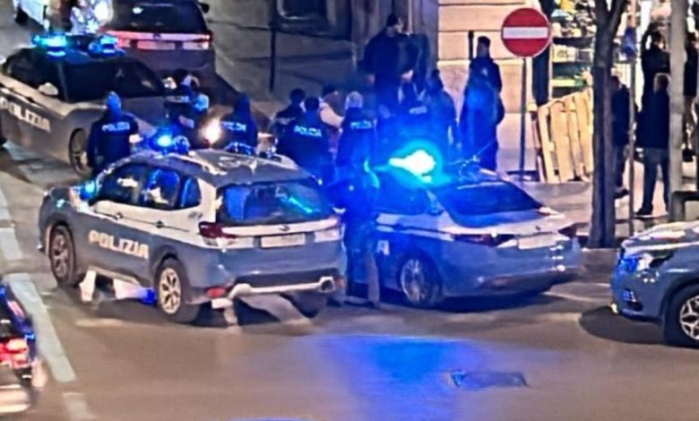 Forze dell’ordine in intervento per la sicurezza nel quartiere Ferrovia di Foggia