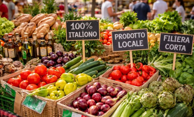 Origine italiana degli alimenti e filiera corta