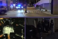 Polizia di Stato durante operazione Market Drugs a Bitonto