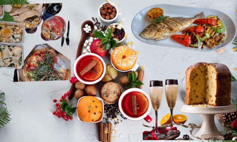 Tavola natalizia pugliese con prodotti tipici