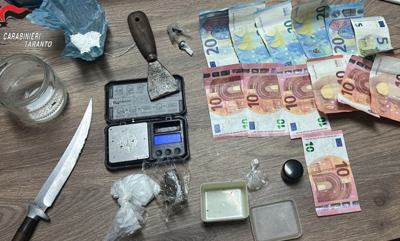 Blitz antidroga a Crispiano durante un’operazione di controllo dei Carabinieri