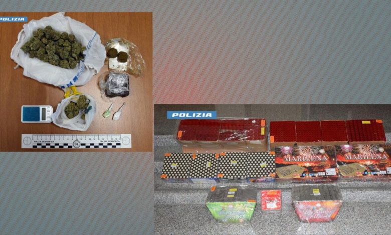 pattuglia impegnata in attività di controllo nel Salento della Polizia di Stato