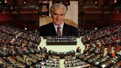 Aula della Camera dei Deputati durante la commemorazione di Giuseppe Caroli