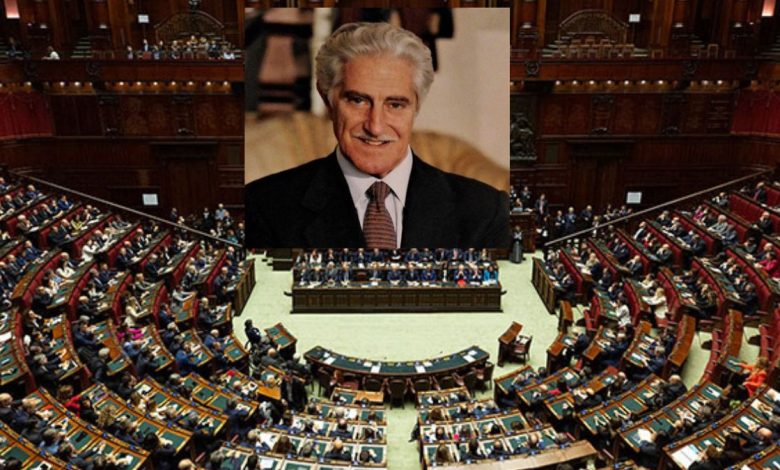 Aula della Camera dei Deputati durante la commemorazione di Giuseppe Caroli