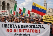 Contromanifestazione contro Maduro a Bari per libertà e democrazia
