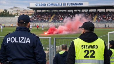 DASPO di 2 anni allo stadio di Putignano durante una partita di calcio