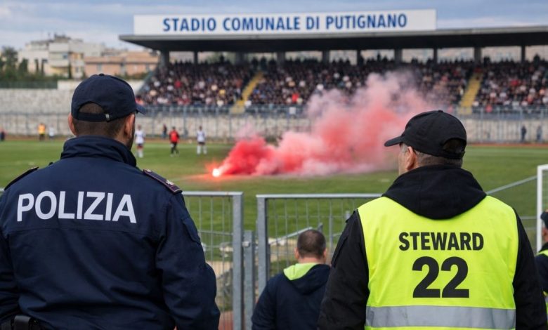 DASPO di 2 anni allo stadio di Putignano durante una partita di calcio